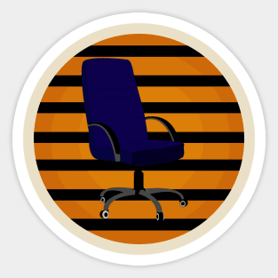 Blue Chair Sticker